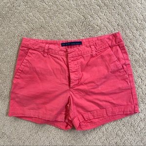 Zara Womens Pink Chino High-Waisted Shorts Sz 4